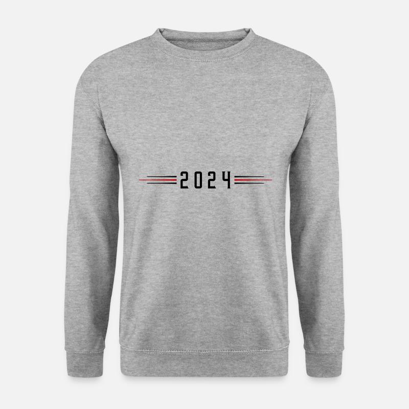 2024 Symbol - Unisex Pullover - Weißgrau meliert