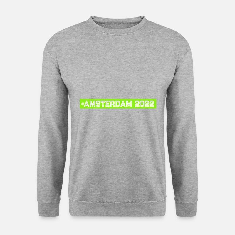 Amsterdam 2022 - Sweat-shirt Unisexe - gris chiné