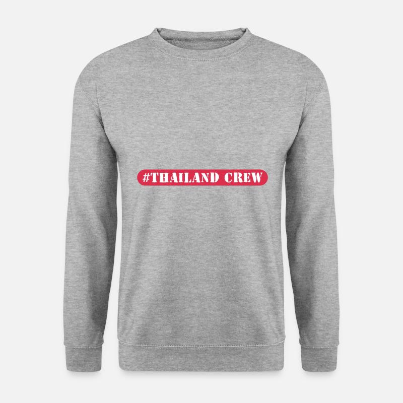 Thailand Crew - Unisex Pullover - Weißgrau meliert