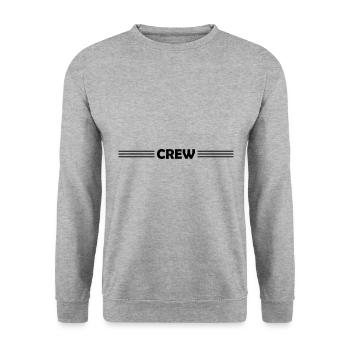 Conception de l’équipage - Sweat-shirt Unisexe - gris chiné - Devant - Alina (178cm) & Michal (187cm)