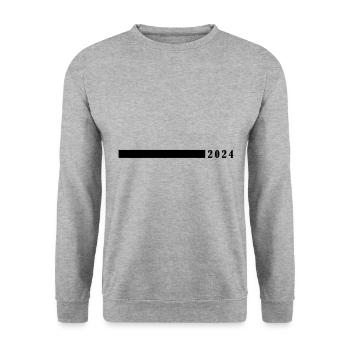 2024 year - Unisex Sweatshirt - salt & pepper - Front - Alina (178cm) & Michal (187cm)