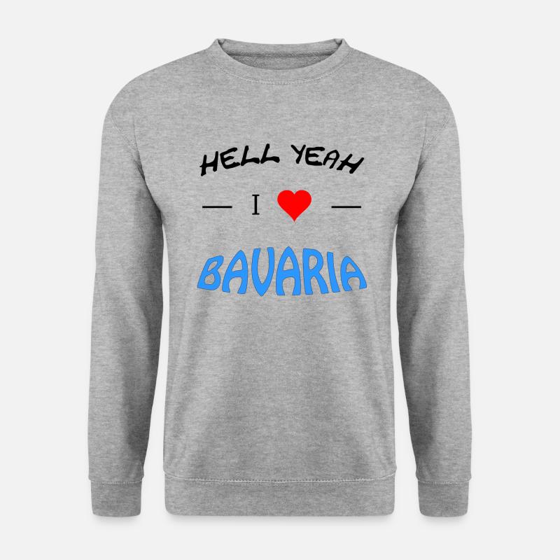 Bayern Bavaria - Unisex Pullover - Weißgrau meliert