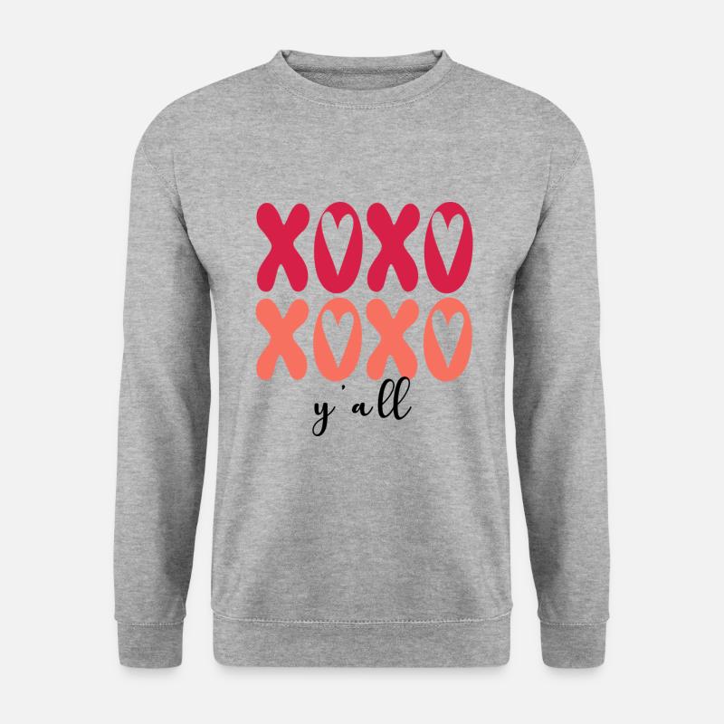 Xoxo Y'all - Unisex Pullover - Weißgrau meliert