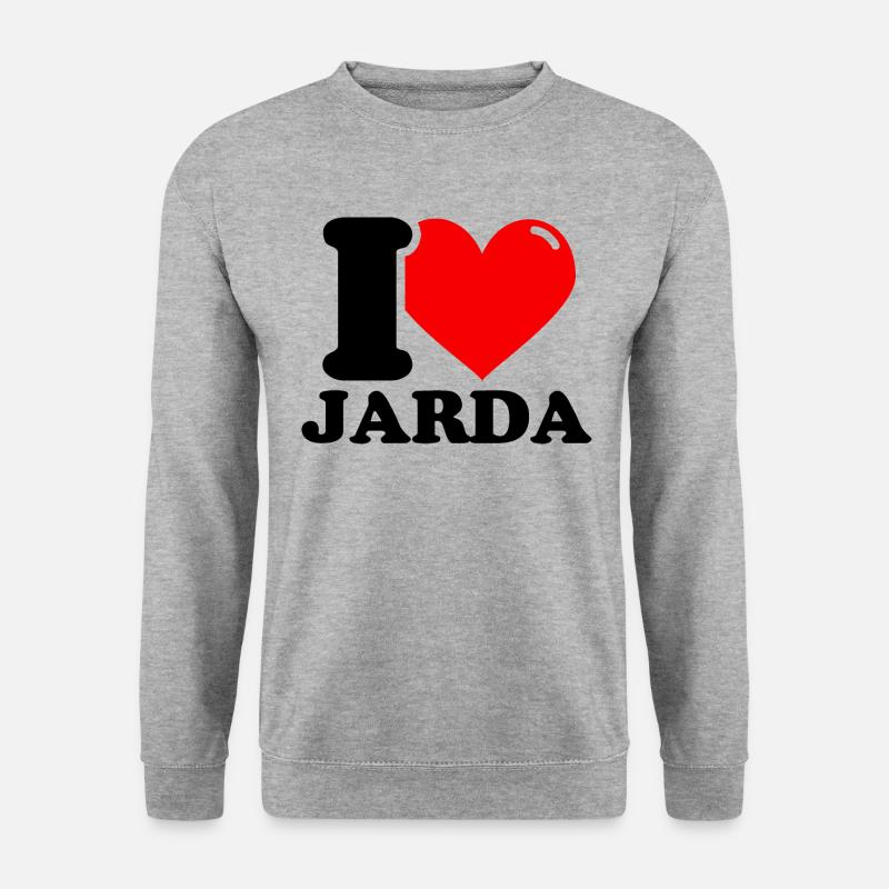 I love jarda First name - Unisex Sweatshirt - salt & pepper