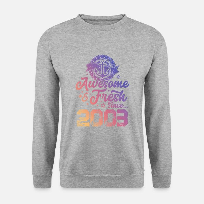 2003 awesome fresh - Unisex Sweatshirt - salt & pepper