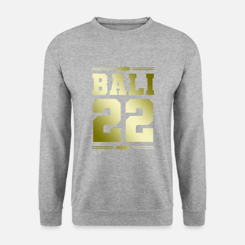 Bali 22 - Unisex Pullover - Weißgrau meliert