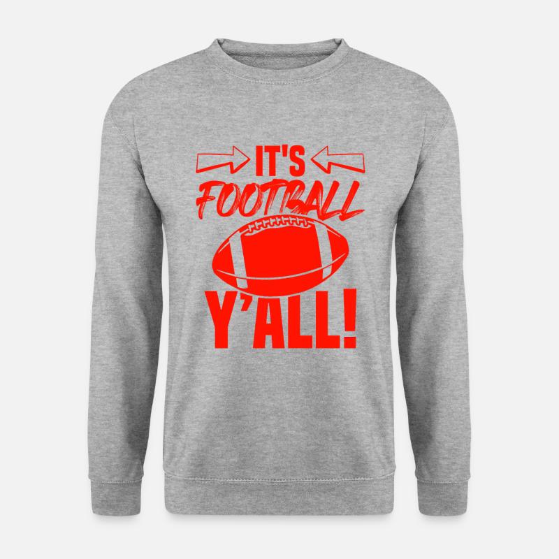 football spruch - Unisex Pullover - Weißgrau meliert