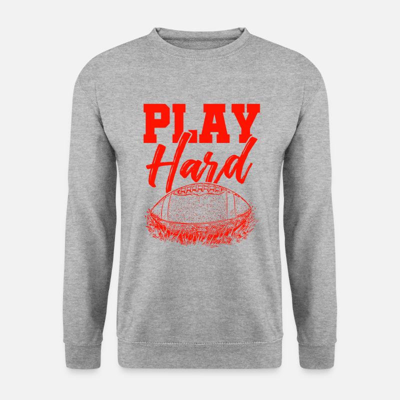 spiel hart football - Unisex Pullover - Weißgrau meliert