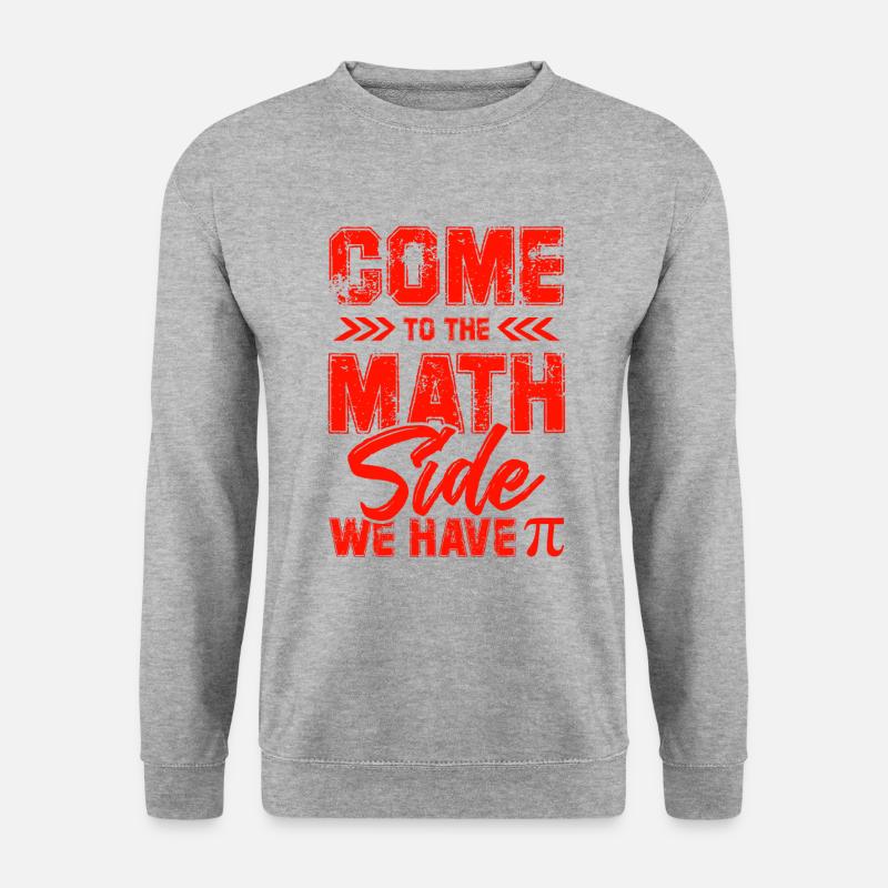 spruch mathematik - Unisex Pullover - Weißgrau meliert