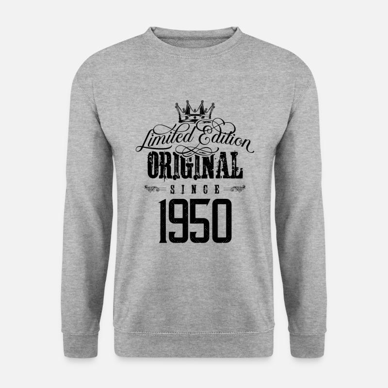 1950 limited edition - Unisex Pullover - Weißgrau meliert