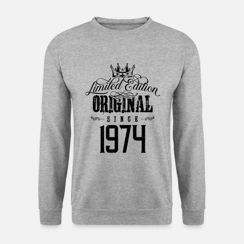 1974 limited edition - Unisex Pullover - Weißgrau meliert