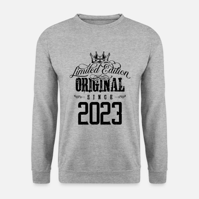 2023 limited edition - Unisex Pullover - Weißgrau meliert