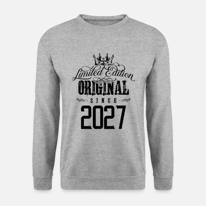 2027 limited edition - Unisex Pullover - Weißgrau meliert