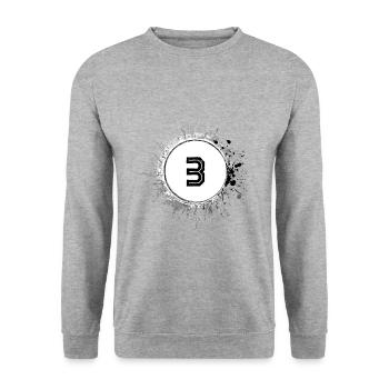 3 Nombre d’objets blob - Sweat-shirt Unisexe - gris chiné - Devant - Alina (178cm) & Michal (187cm)