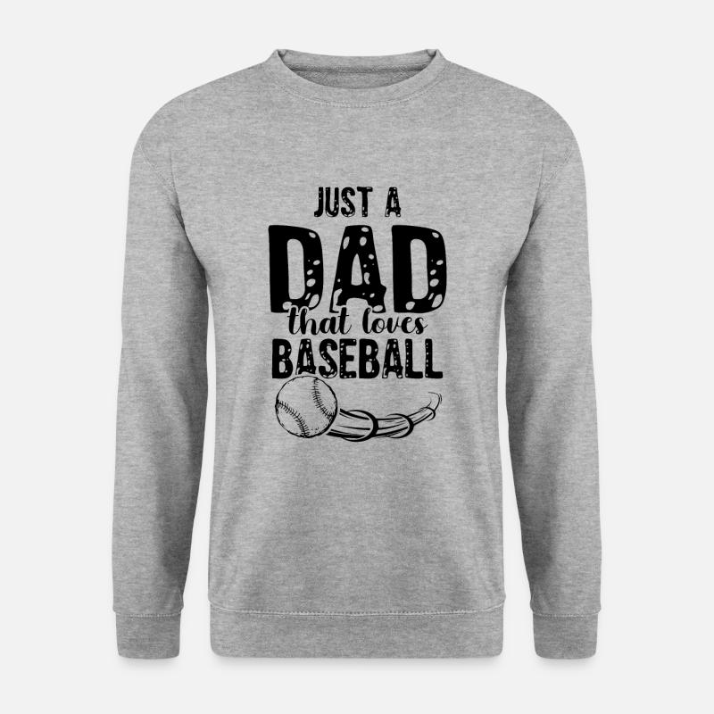 baseball dad - Unisex Pullover - Weißgrau meliert