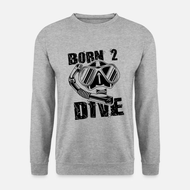 Born to dive - Unisex Sweatshirt - salt & pepper