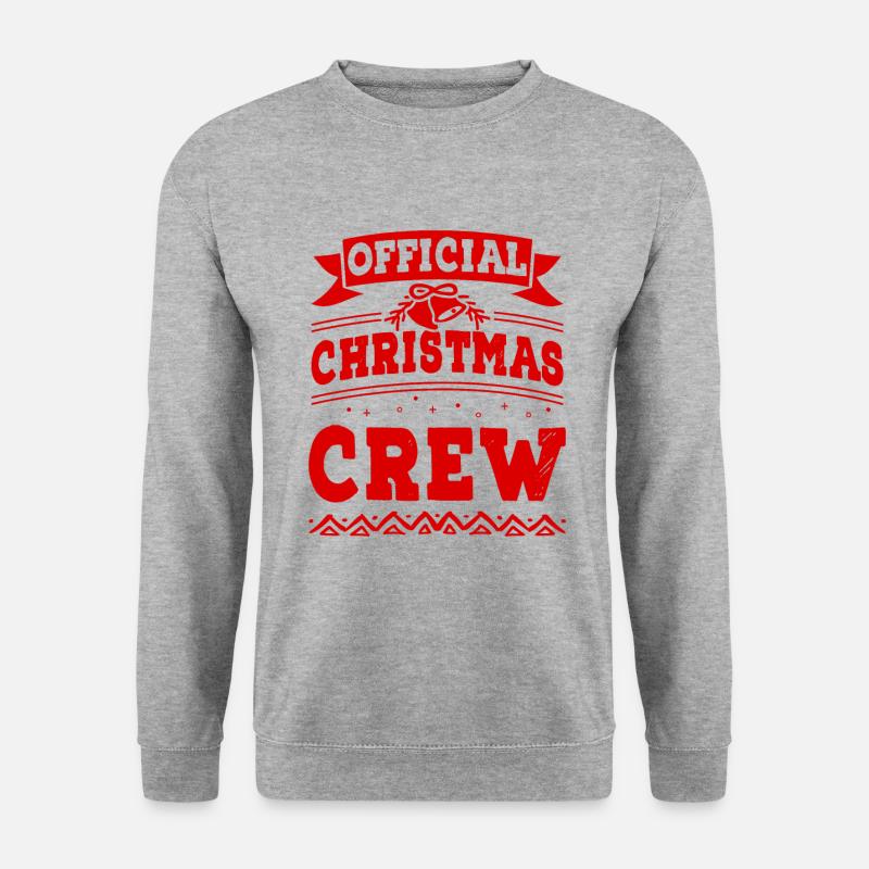 Christmas Crew - Unisex Pullover - Weißgrau meliert