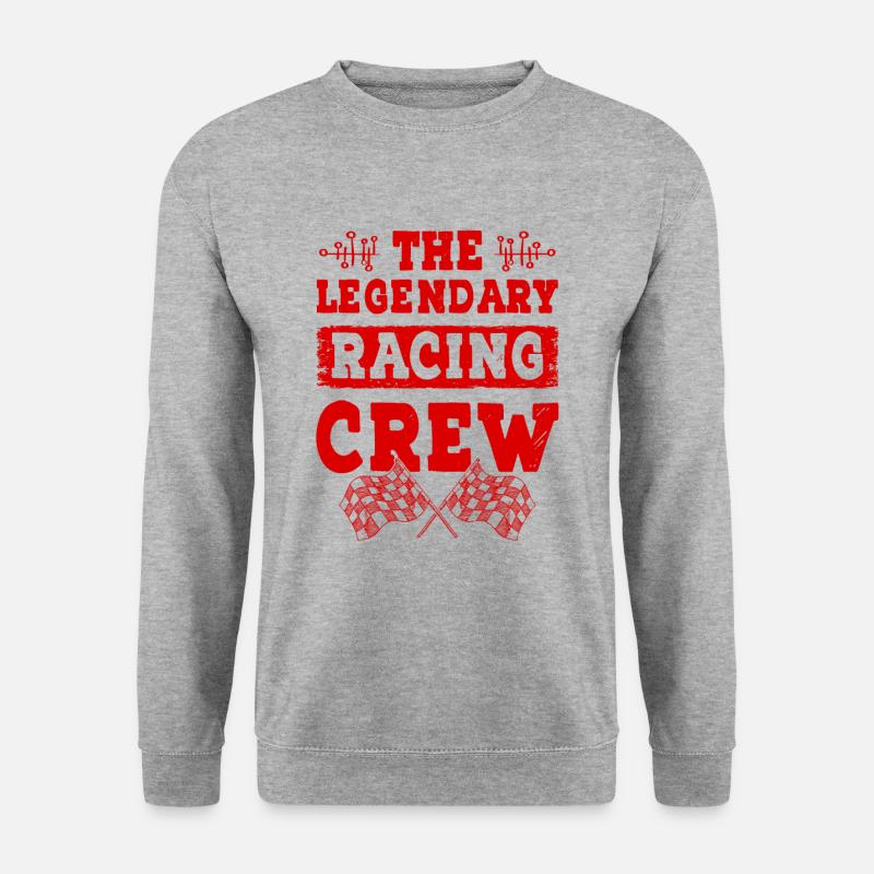 Racing Crew - Unisex Pullover - Weißgrau meliert