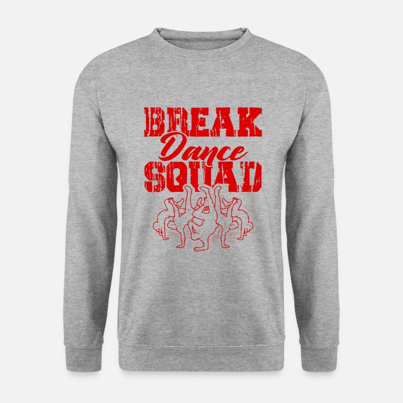 breakdance Squad - Unisex Pullover - Weißgrau meliert