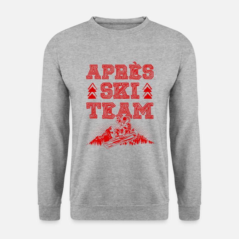 Après Ski Team - Unisex Pullover - Weißgrau meliert