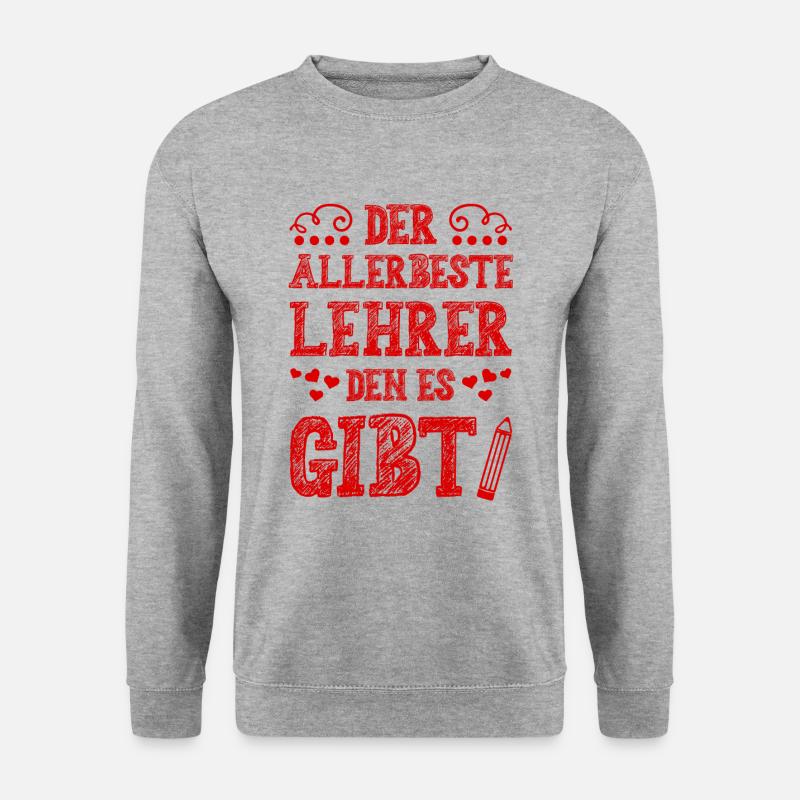 Allerbester Lehrer - Unisex Pullover - Weißgrau meliert
