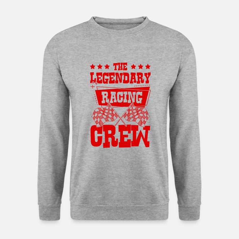 Racing Crew - Unisex Pullover - Weißgrau meliert