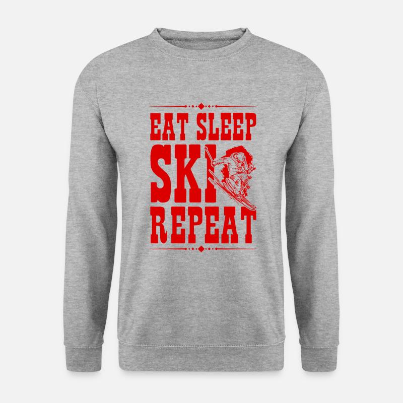 Eat Sleep Ski Repeat - Unisex Sweatshirt - salt & pepper