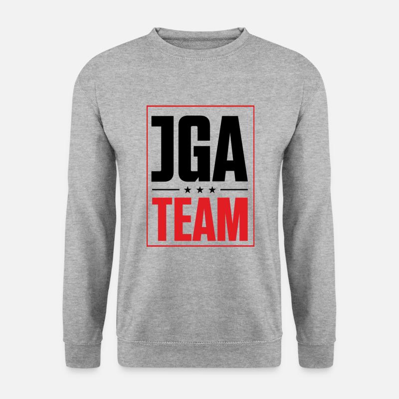 Jga Junggesellenabschied Team - Unisex Pullover - Weißgrau meliert