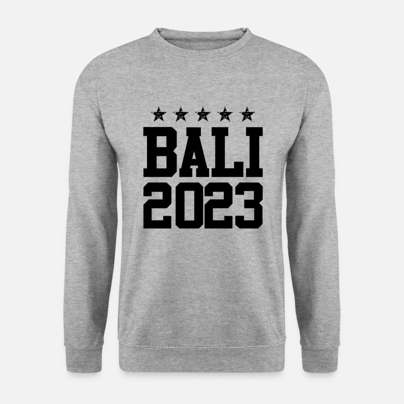 Bali 2023 - Unisex Pullover - Weißgrau meliert