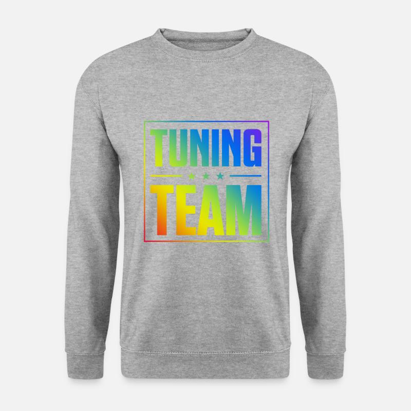Tuning Team - Unisex Pullover - Weißgrau meliert
