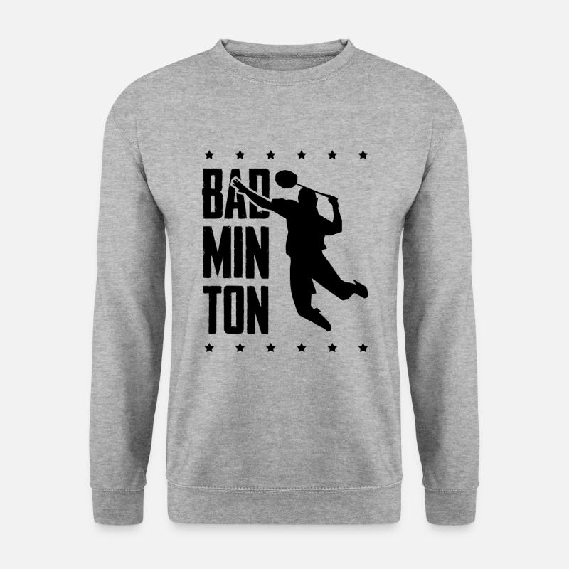 badminton sport - Unisex Pullover - Weißgrau meliert