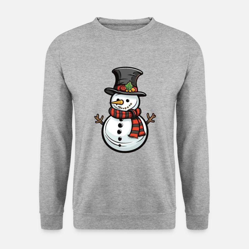 Snowman Winter Comic - Unisex Sweatshirt - salt & pepper