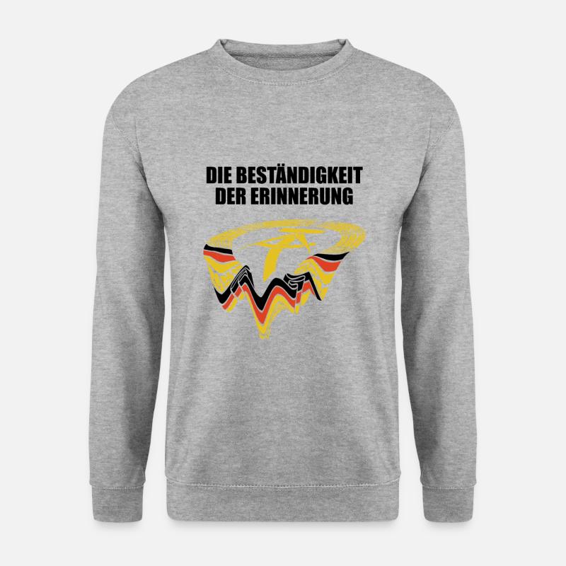 DDR Wappen, Die Beständigkeit der Erinnerung - Unisex Pullover - Weißgrau meliert