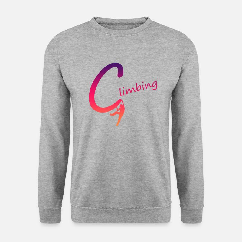 Climbing - Unisex Pullover - Weißgrau meliert
