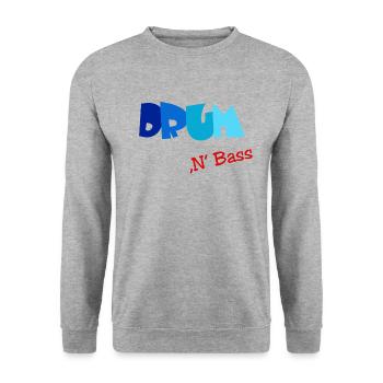Drum n Bass, Elektro, Techno, Minimal - Unisex Pullover - Weißgrau meliert - Vorne - Alina (178cm) & Michal (187cm)