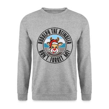 Rudolph - Sweat-shirt Unisexe - gris chiné - Devant - Alina (178cm) & Michal (187cm)