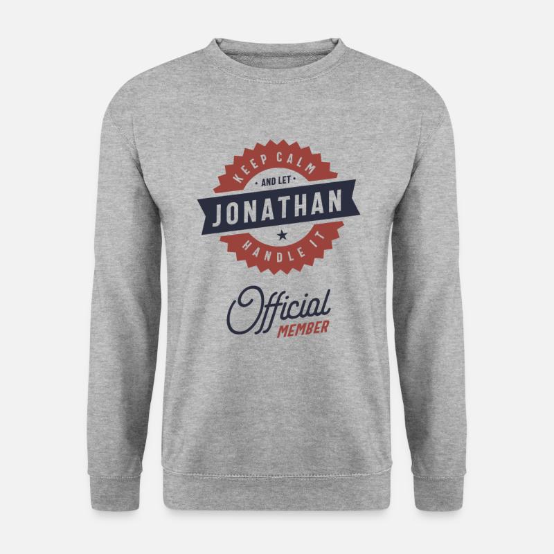 Keep Calm Jonathan - Unisex Sweatshirt - salt & pepper