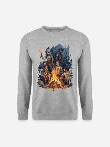 Relaxing adventurers - Unisex Sweatshirt - salt & pepper