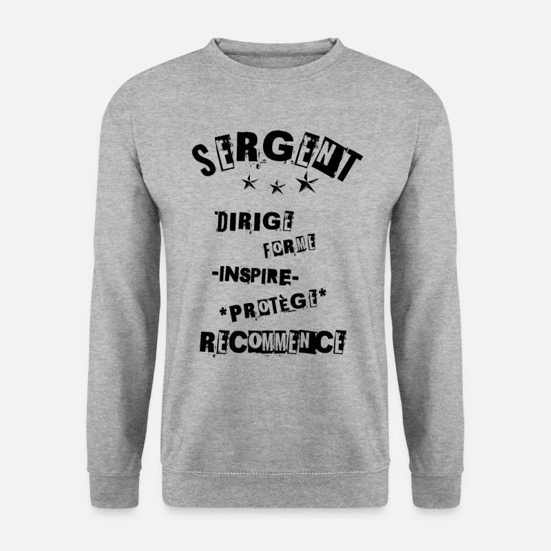 Sergeant: Inspire and Protect! N - Unisex Sweatshirt - salt & pepper