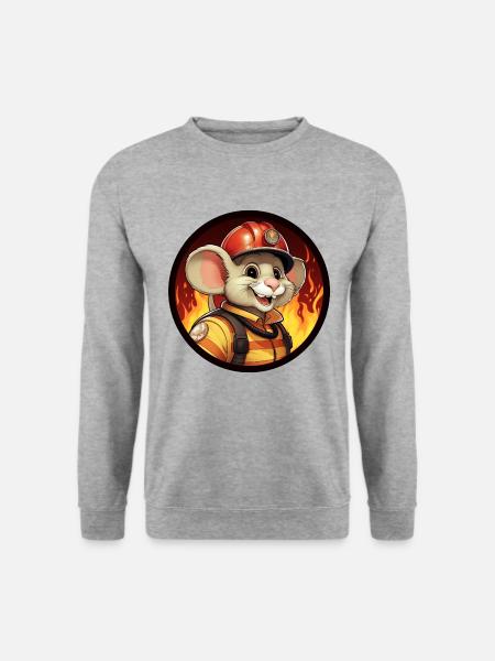 Souris pompier - Sweat-shirt Unisexe - gris chiné