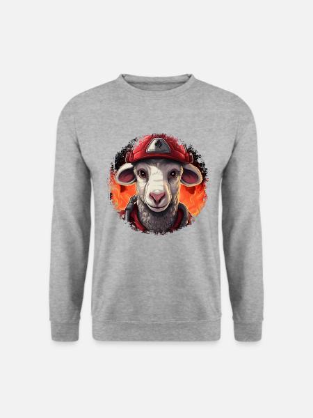 Sheep Fire Brigade - Unisex Sweatshirt - salt & pepper