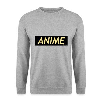 Anime - Unisex Sweatshirt - salt & pepper - Front - Alina (178cm) & Michal (187cm)