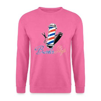 Salon de coiffure - Sweat-shirt Unisexe - rose - Devant