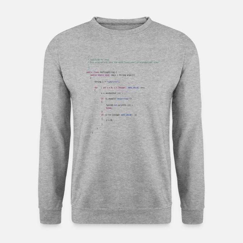 programmeur - Sweat-shirt Unisexe - gris chiné