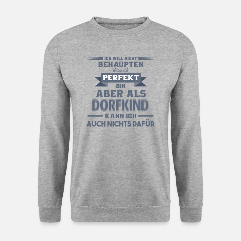 Dorfkind - Unisex Pullover - Weißgrau meliert
