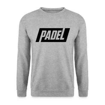 PADEL - Sweat-shirt Unisexe - gris chiné - Devant - Alina (178cm) & Michal (187cm)