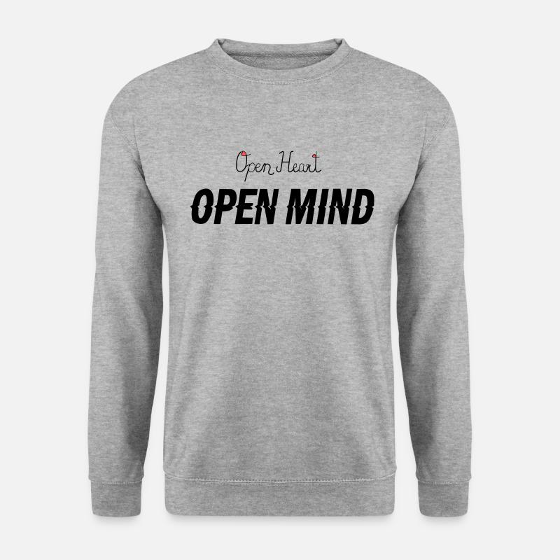 Open heart -Open mind - Unisex Sweatshirt - salt & pepper