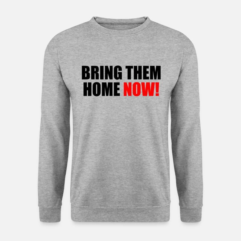 Bring them home now - Unisex Pullover - Weißgrau meliert