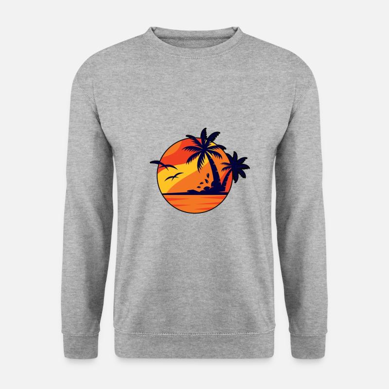 Strand - Unisex Pullover - Weißgrau meliert