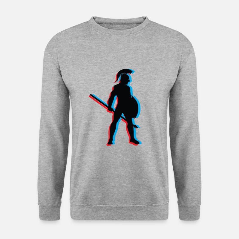 3D Gladiator Battles - Unisex Sweatshirt - salt & pepper